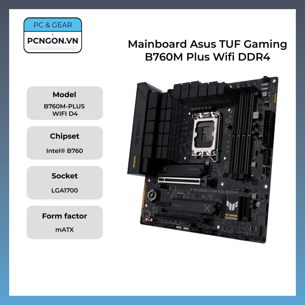 Mainboard Asus Tuf Gaming B760m Plus Wifi Ddr4