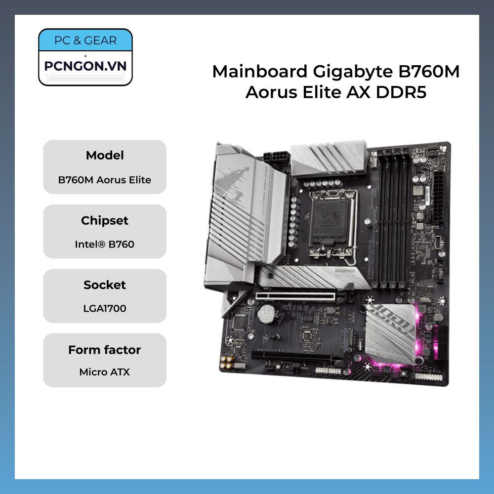 Mainboard Gigabyte B760m Aorus Elite Ax Ddr5