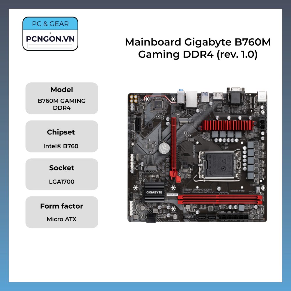 Mainboard Gigabyte B760m Gaming Ddr4 (rev. 1.0)