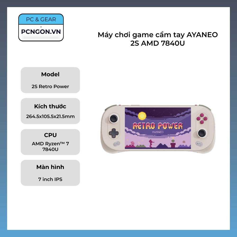 Máy Chơi Game Cầm Tay Ayaneo 2s Amd 7840u