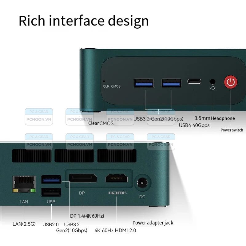 Máy Tính Mini Pc Beelink Ser6 Pro Vest Amd Ryzen 7 7735hs 6