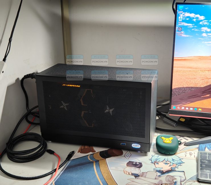 Vỏ Case Máy Tính Mini Itx Shiny Snake S300 - Đen (riser 3.0) 10