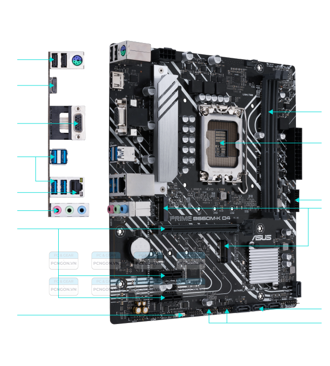 Mainboard Asus B660m-k Prime Ddr4 2