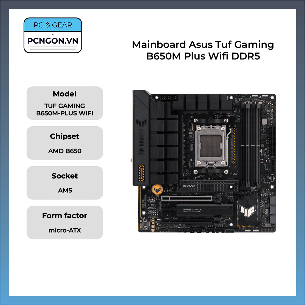 Mainboard Asus Tuf Gaming B650M Plus Wifi DDR5