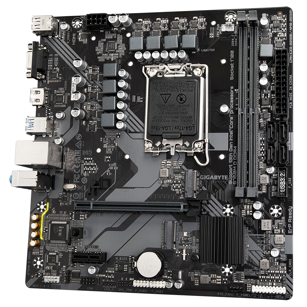 Mainboard Gigabyte B760m D Ddr4 (rev. 1.0) 4