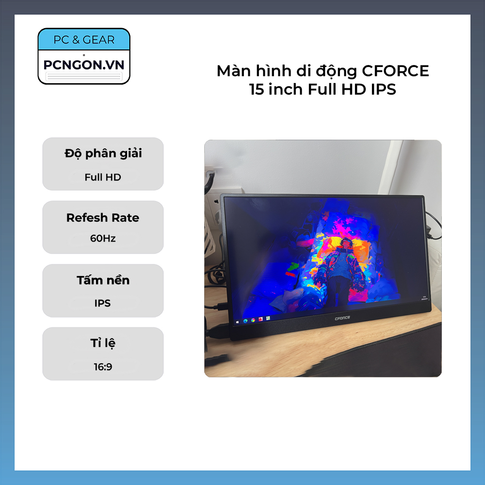 Màn hình di động CFORCE 15 inch Full HD IPS
