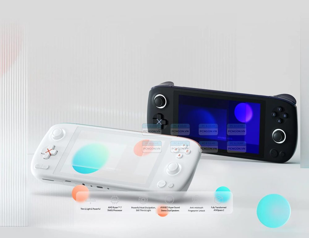 Máy Chơi Game Cầm Tay Ayaneo Air 1s 7840u (polar Black, Ram 16gb, Ssd 512gb) 13