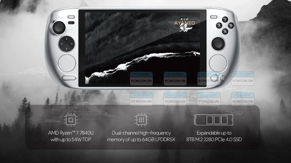 Máy Chơi Game Cầm Tay Ayaneo Kun (white Silk, Ram 32gb, Ssd 1tb) 20