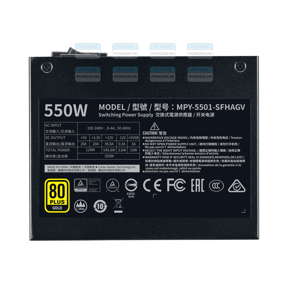 Nguồn Cooler Master 550w V550 Sfx Gold 5