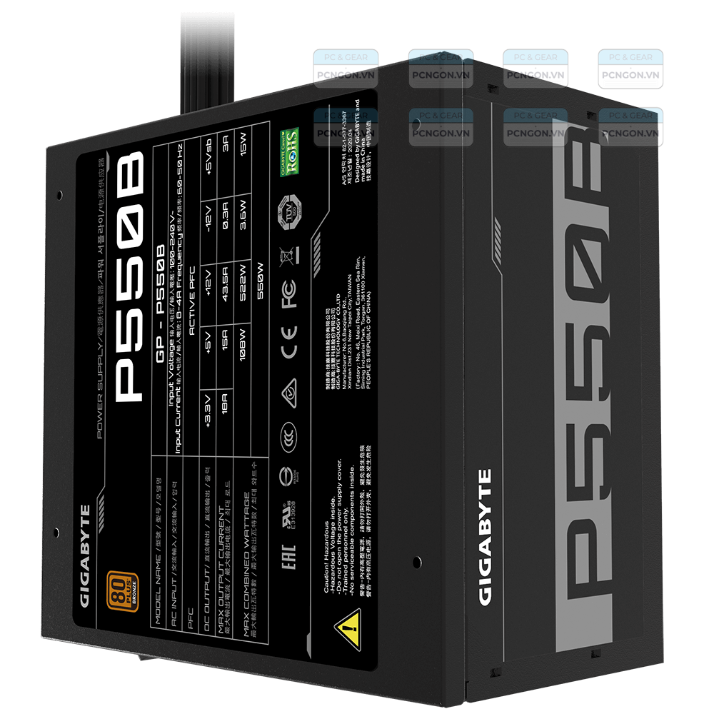 Nguồn Gigabyte 550w Gp-p550b 80 Plus Bronze 2
