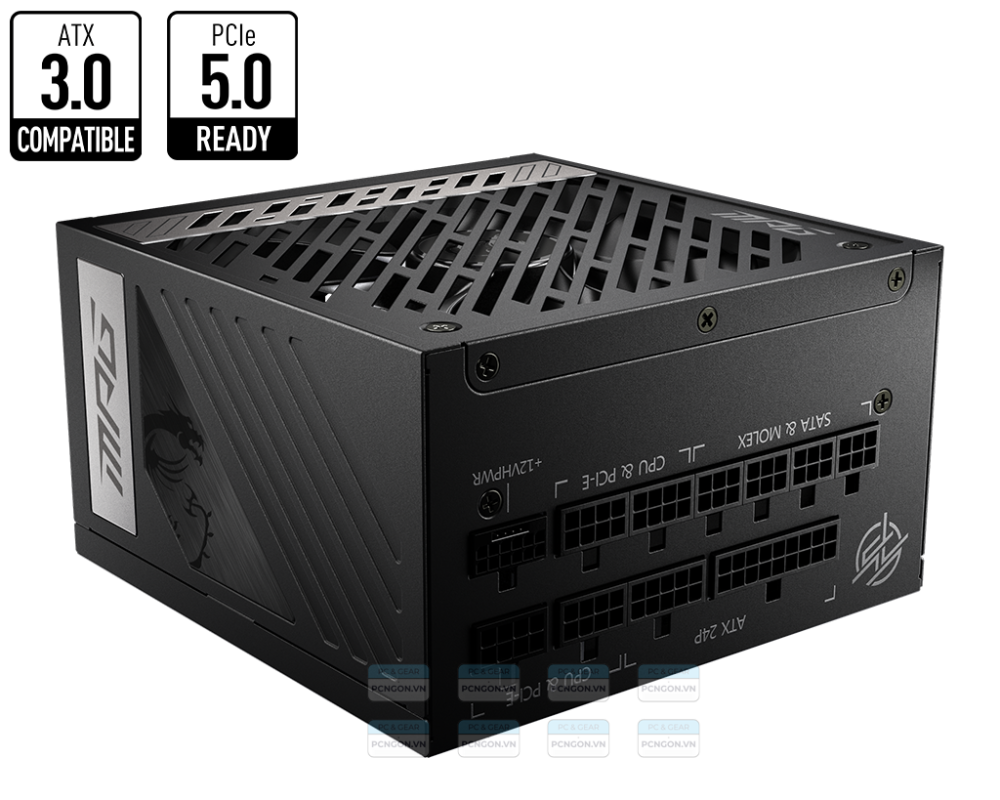 Nguồn Msi Mpg 1000w A1000g Pcie5 80 Plus Gold Full Module 1