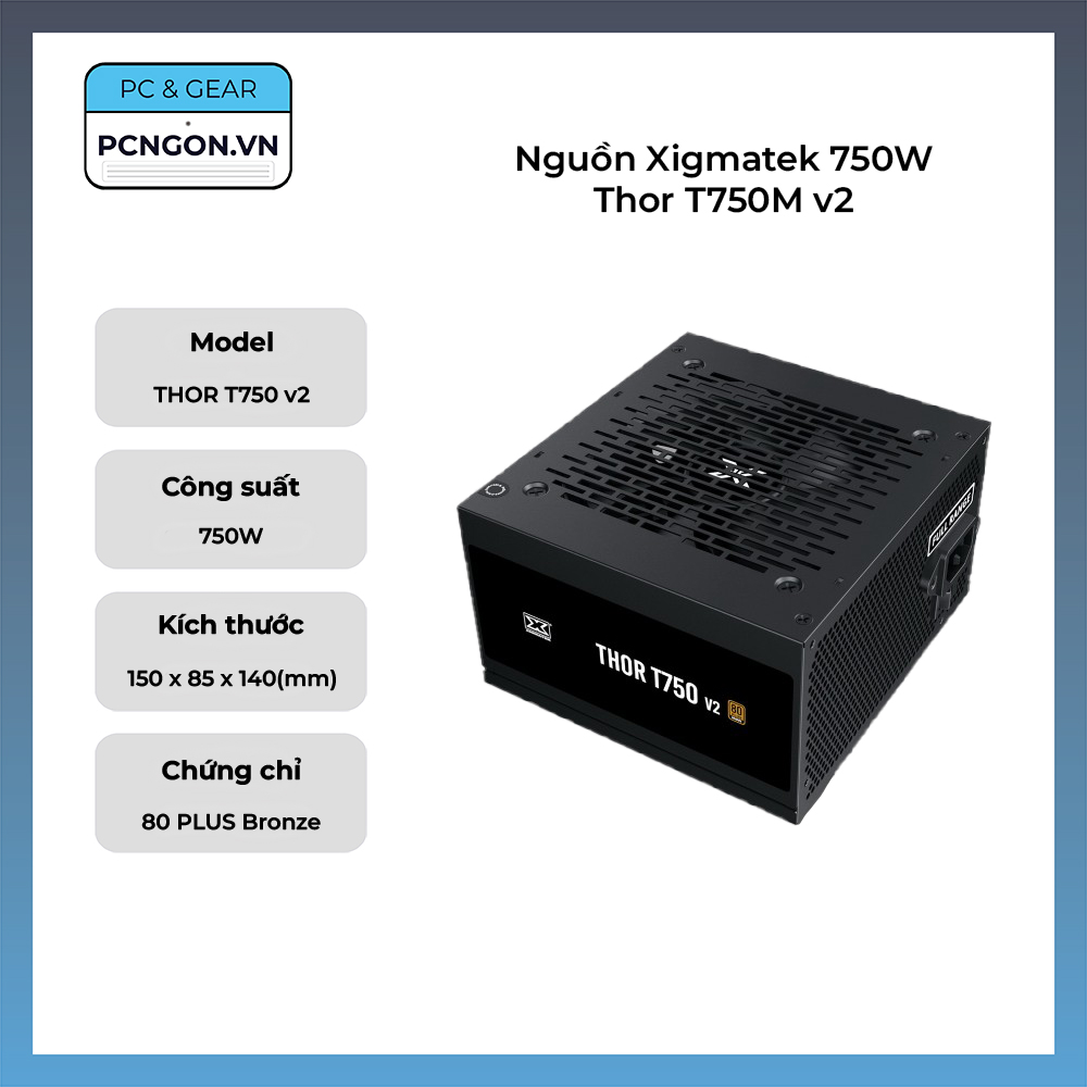 Nguồn Xigmatek 750W Thor T750M v2