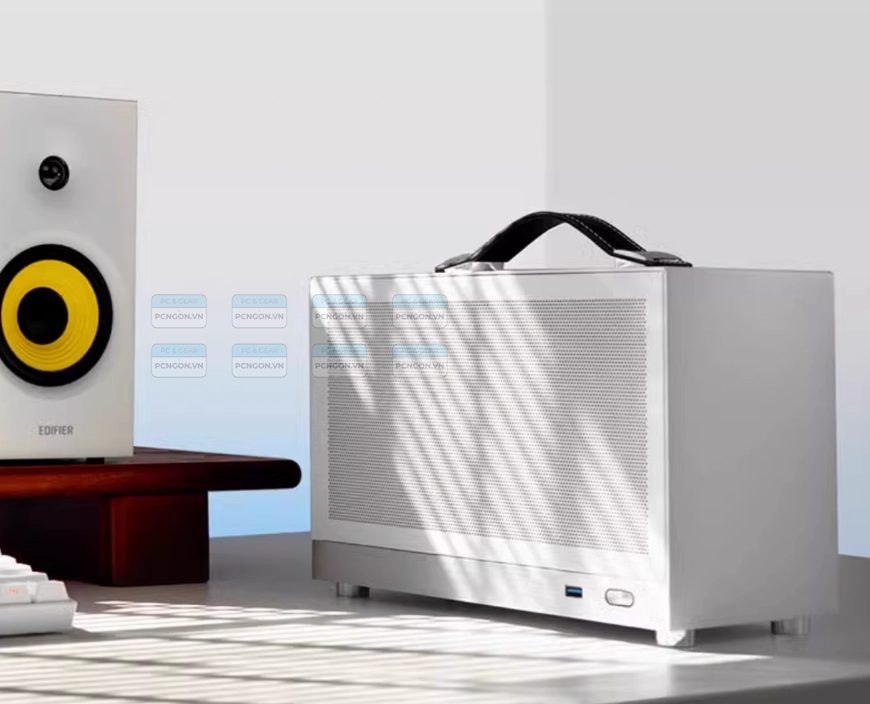 Vỏ Case Máy Tính Mini Itx Shiny Snake S300 - Trắng (riser 4.0) 4