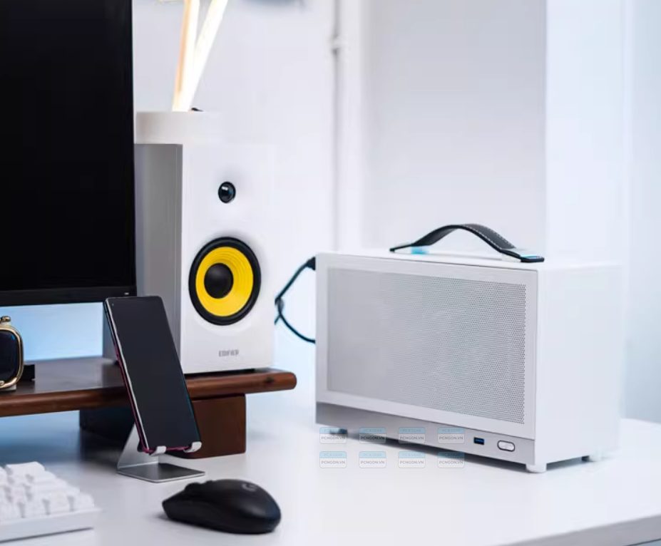 Vỏ Case Máy Tính Mini Itx Shiny Snake S300 - Trắng (riser 4.0) 9
