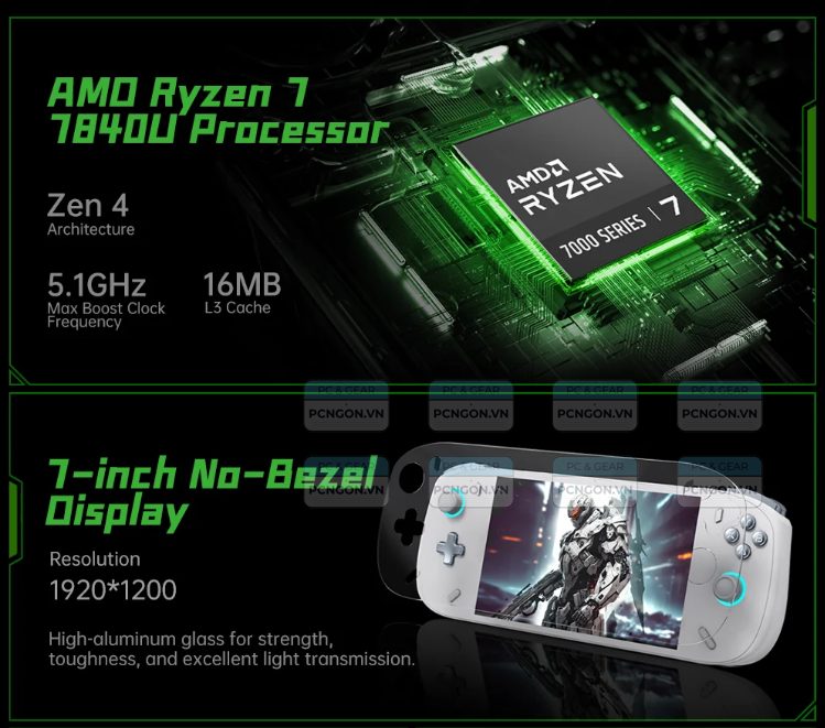 Máy Chơi Game Cầm Tay Aokzoe A2 (ram 32gb, Ssd 512gb) 5