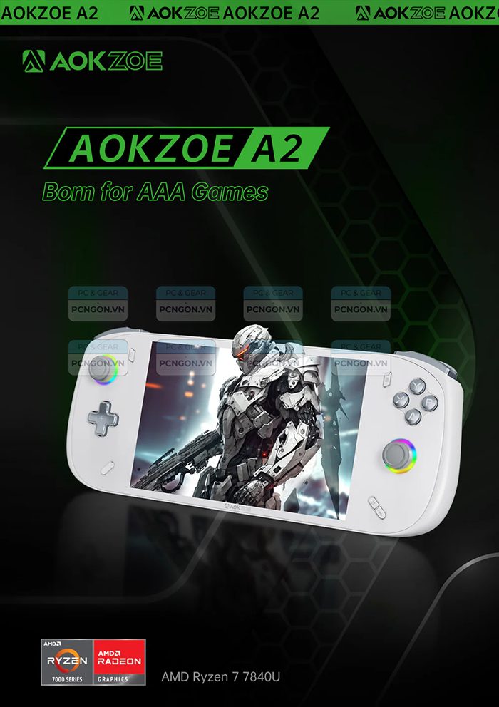 Máy Chơi Game Cầm Tay Aokzoe A2 (ram 32gb, Ssd 512gb) 6