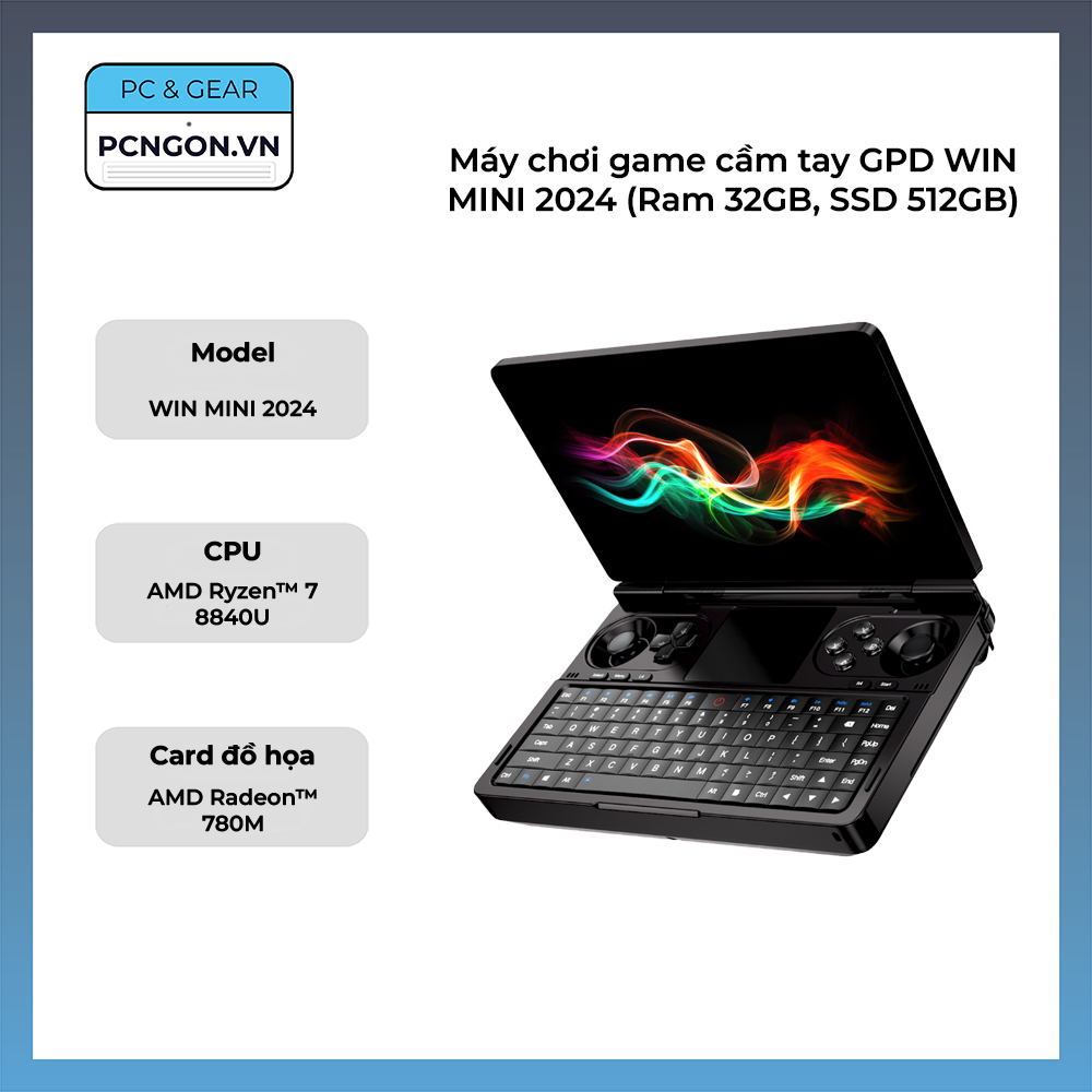 Máy Chơi Game Cầm Tay Gpd Win Mini 2024 (ram 32gb, Ssd 512gb)