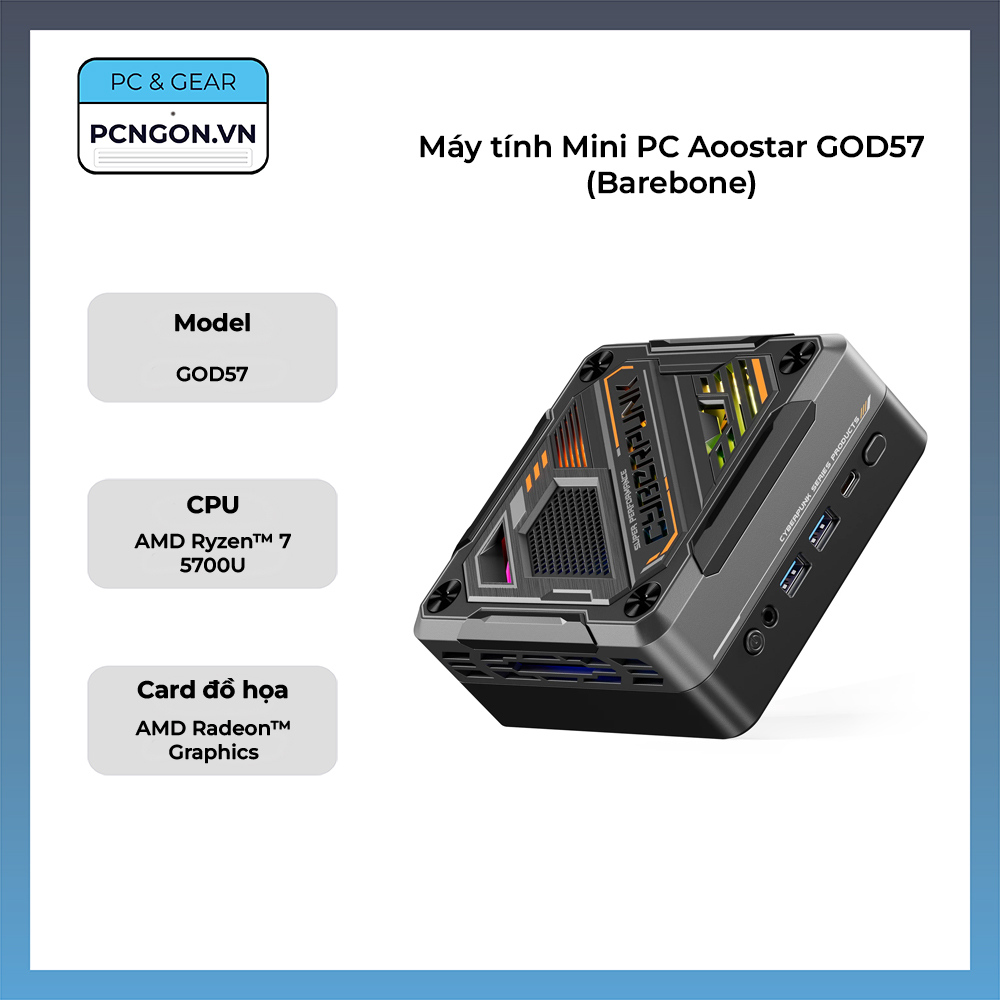Máy Tính Mini Pc Aoostar God57 (barebone)