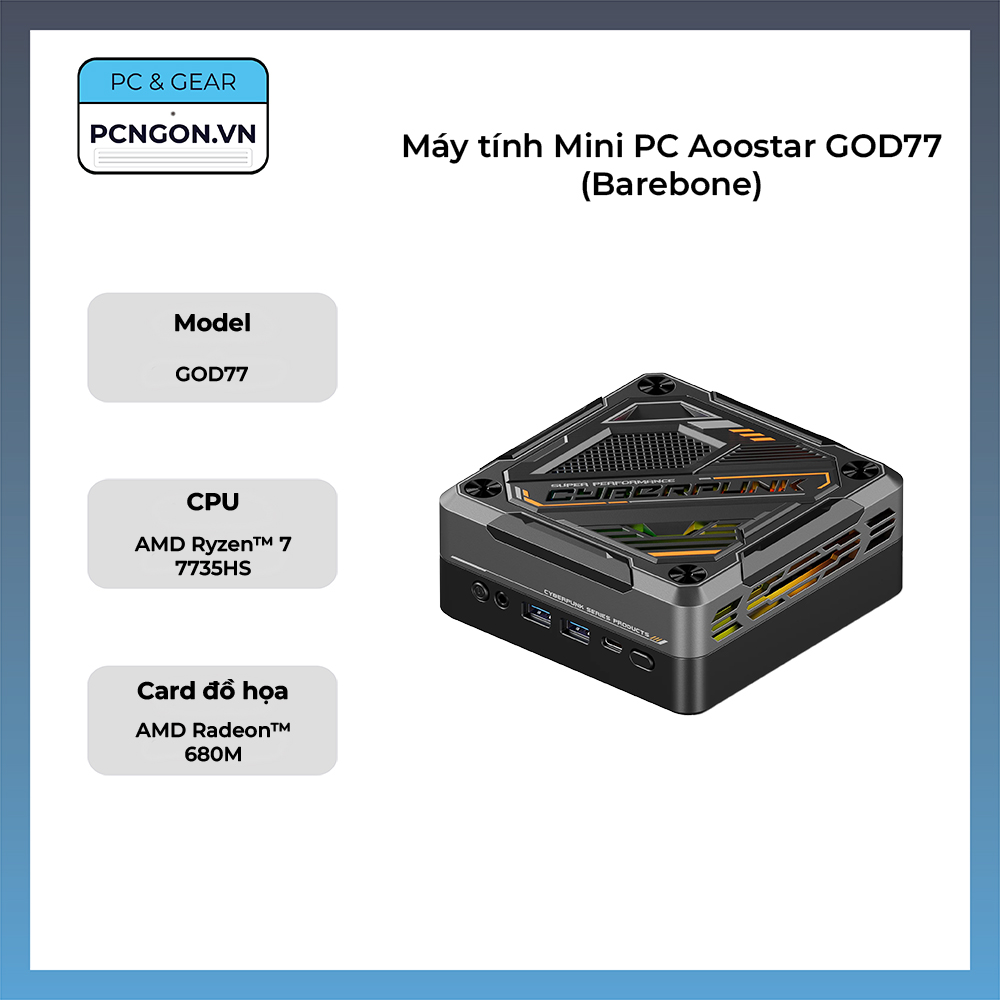 Máy Tính Mini Pc Aoostar God77 (barebone)