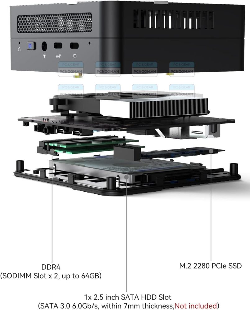 Máy Tính Mini Pc Minisforum Um590 (barebone) 5