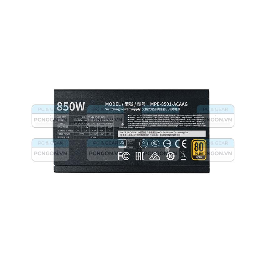 Nguồn Cooler Master 850w Mwe Gold 850 5