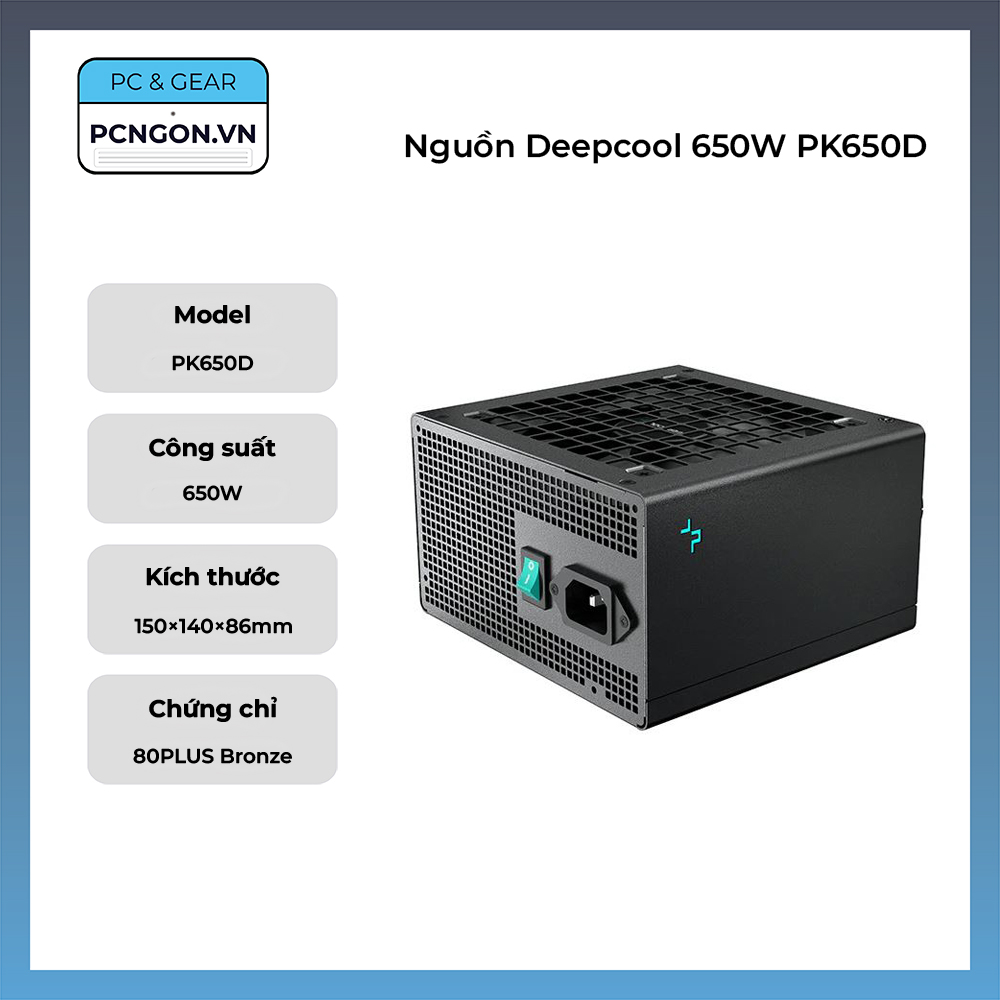 Nguồn Deepcool 650W PK650D