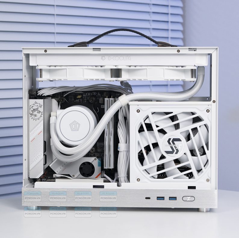 Vỏ Case Máy Tính Mini Itx Shiny Snake S500 - Đen(s500v2, Mặt Lưới, Riser 3.0) 3