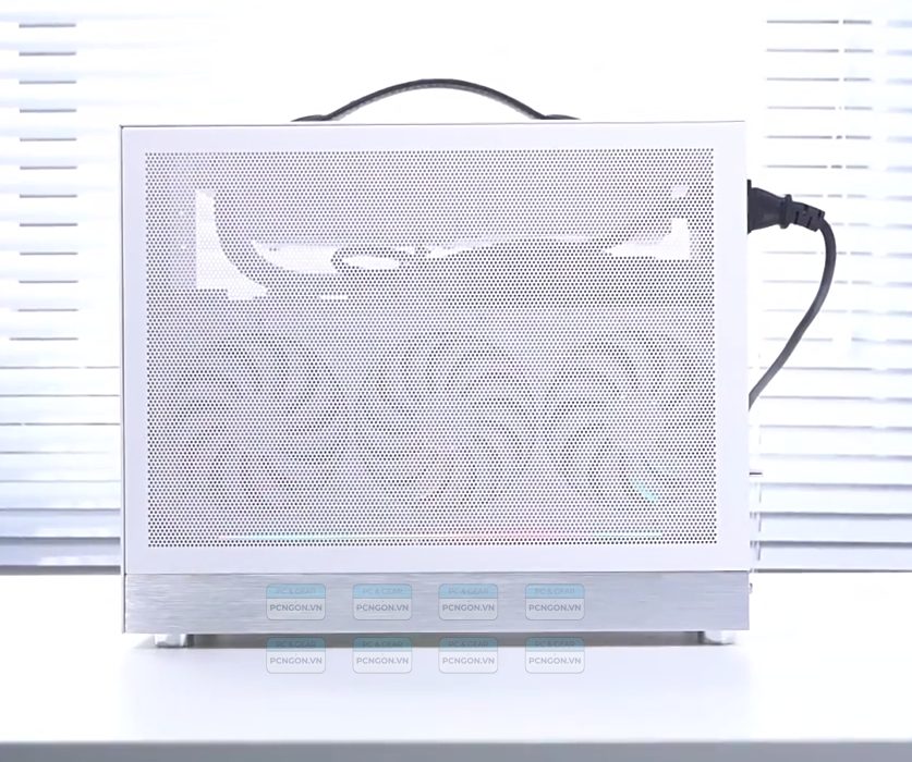 Vỏ Case Máy Tính Mini Itx Shiny Snake S500 - Trắng(s500v2, Mặt Lưới, Riser 3.0) 4