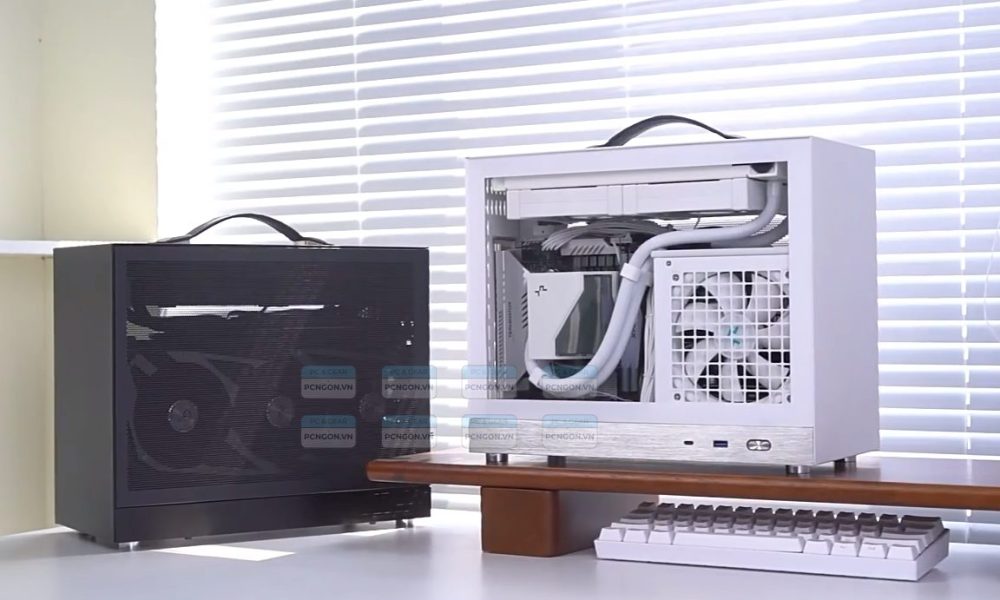 Vỏ Case Máy Tính Mini Itx Shiny Snake S500 - Trắng(s500v2, Mặt Lưới, Riser 3.0) 5
