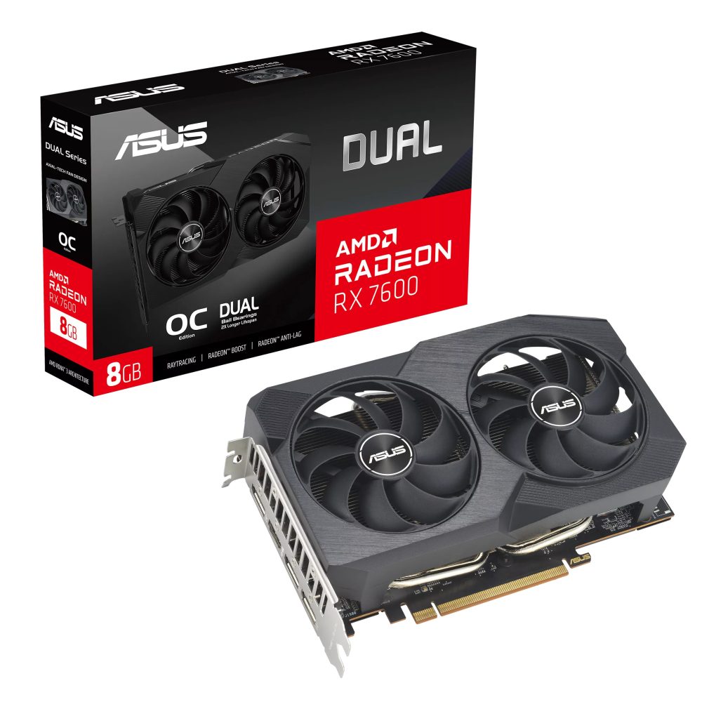 Card Màn Hình Asus Dual Radeon Rx 7600 V2 Oc Edition 8gb Gddr6 1