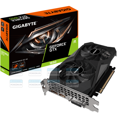 Card Màn Hình Gigabyte Gtx 1650 D6 Windforce Oc 4g 1