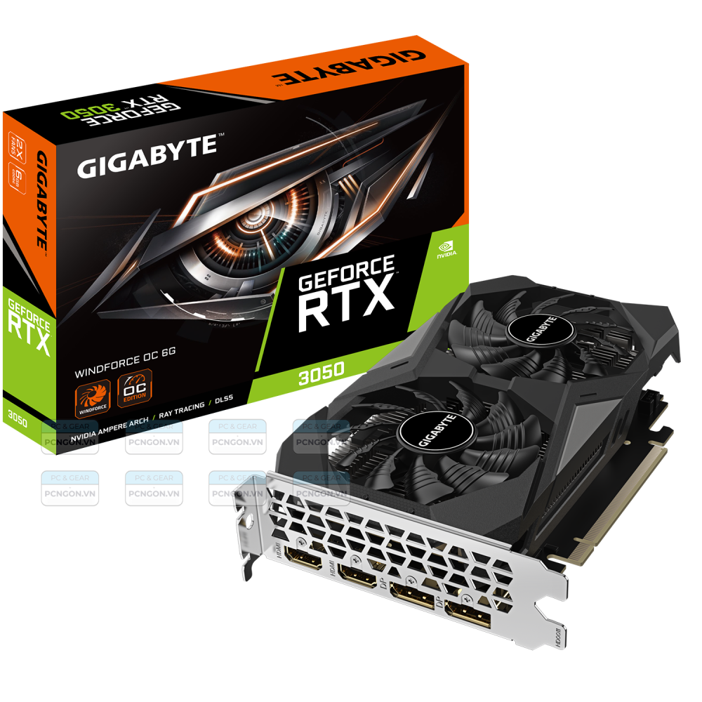 Card Màn Hình Gigabyte Geforce Rtx 3050 Windforce Oc 6g 7