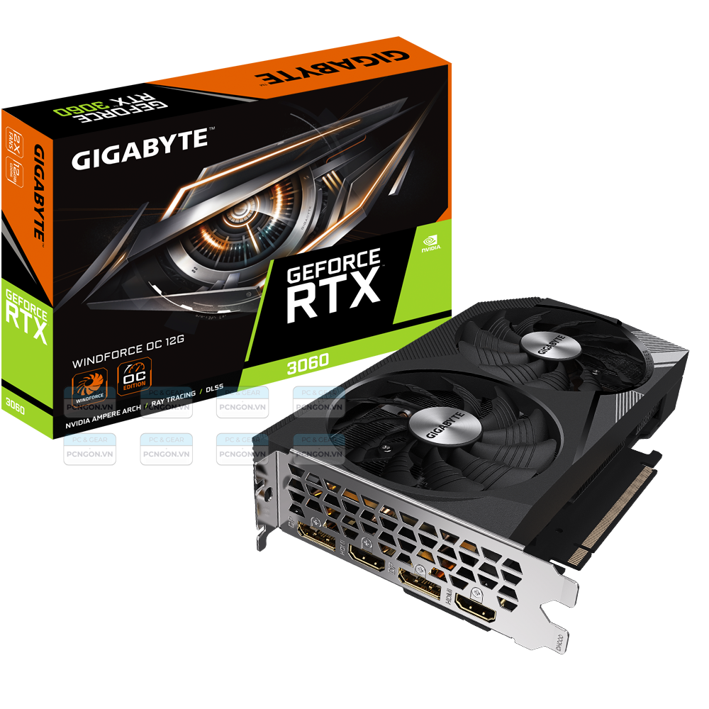 Card Màn Hình Gigabyte Geforce Rtx 3060 Windforce Oc 12g (rev. 1.0) 1