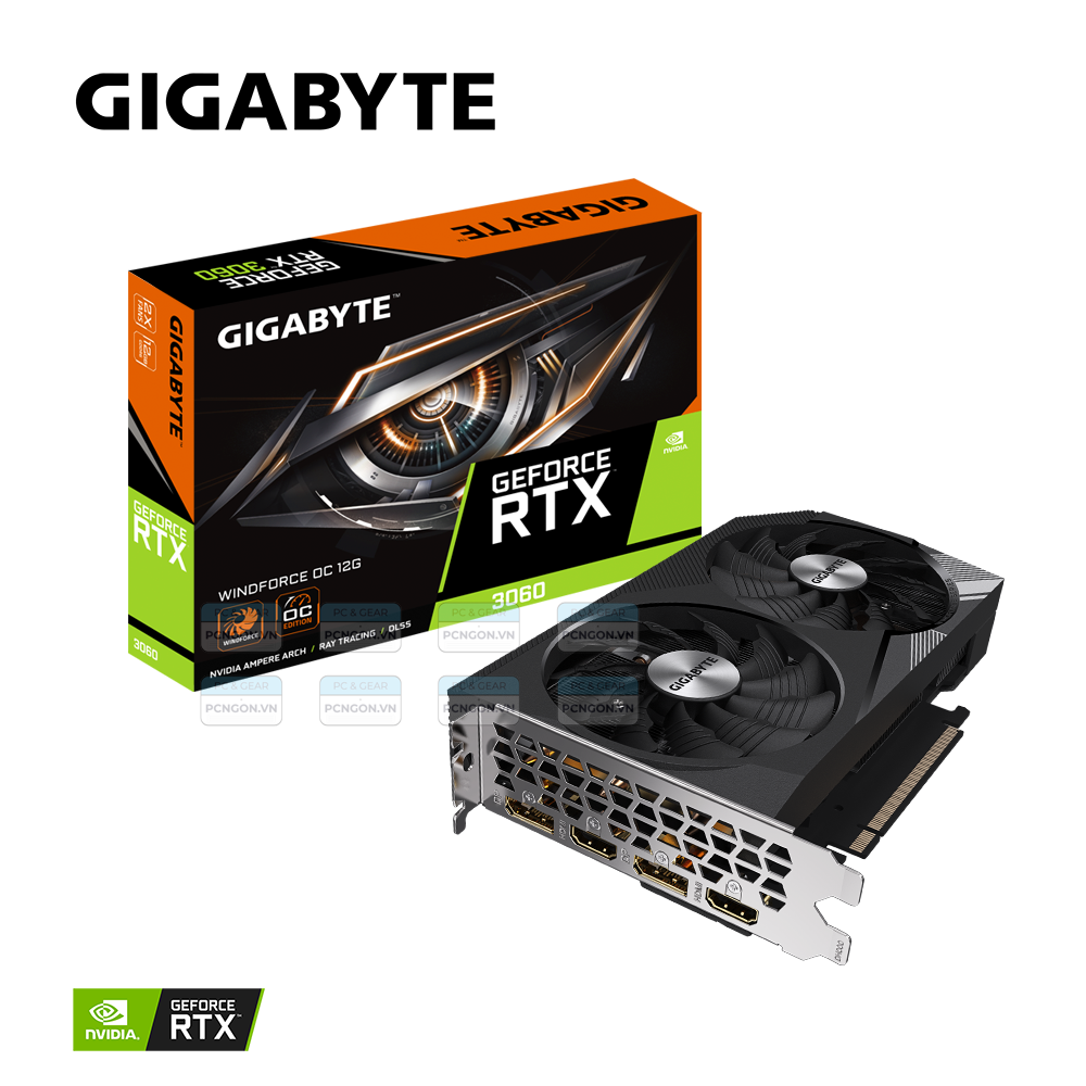Card Màn Hình Gigabyte Geforce Rtx 3060 Windforce Oc 12g (rev. 1.0) 2