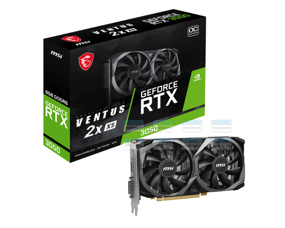 Card Màn Hình Msi Geforce Rtx 3050 Ventus 2x Xs 8g Oc 1