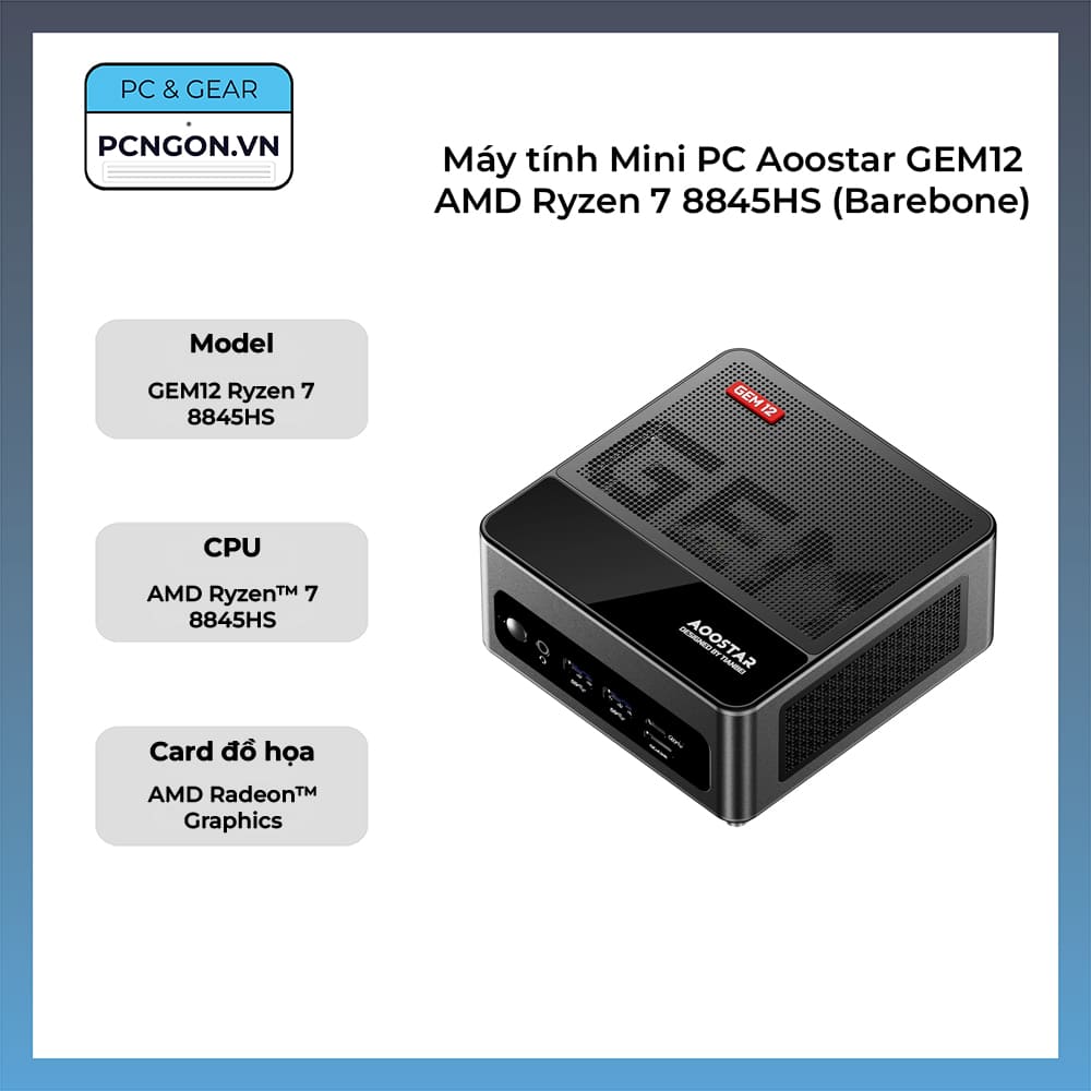 Mini PC Aoostar GEM12 AMD Ryzen 7