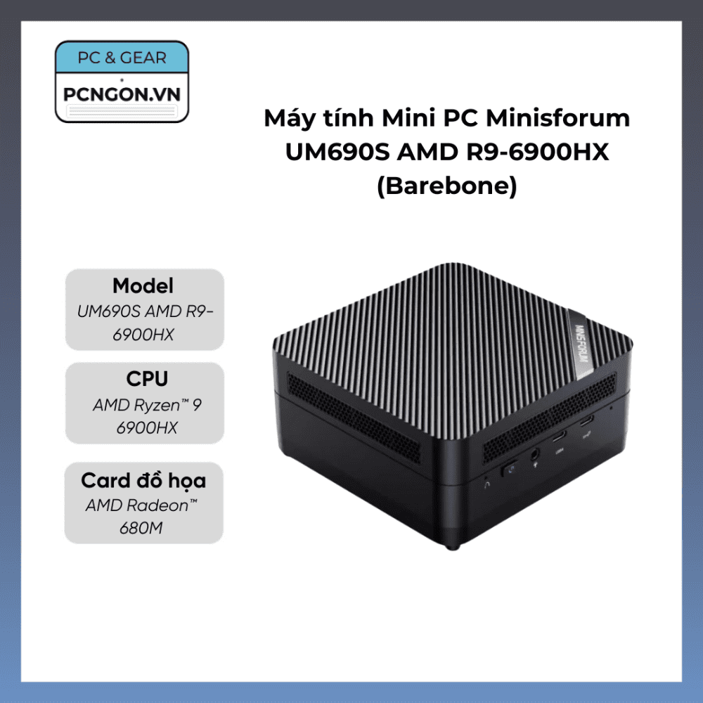 Mini PC Minisforum UM690S AMD R9-6900HX