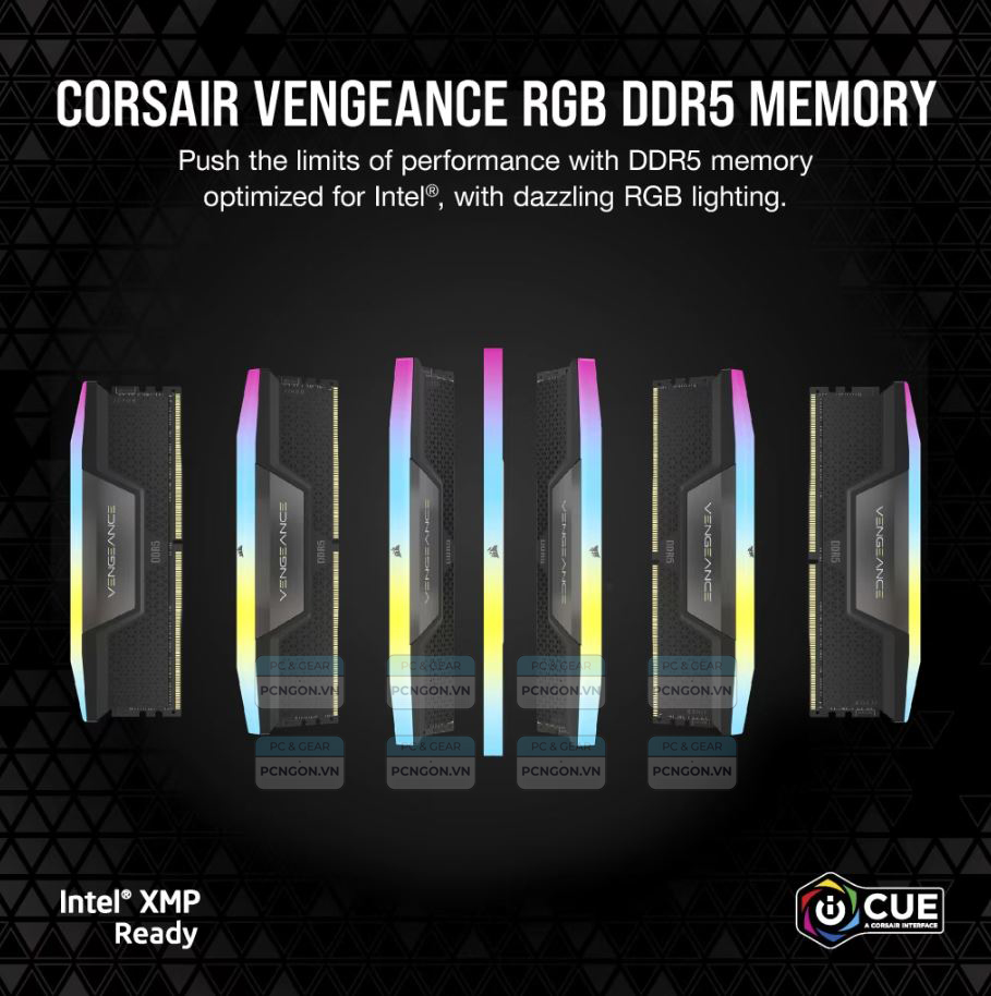 Ram Pc Corsair Vengeance Rgb 32gb Ddr5 5200mhz (2 X 16gb) 2