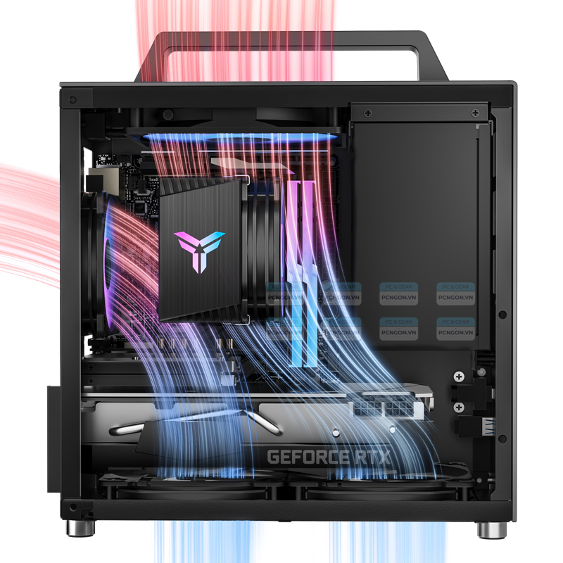 Vỏ Case Máy Tính Mini Itx Jonsbo T8 Plus Black 10