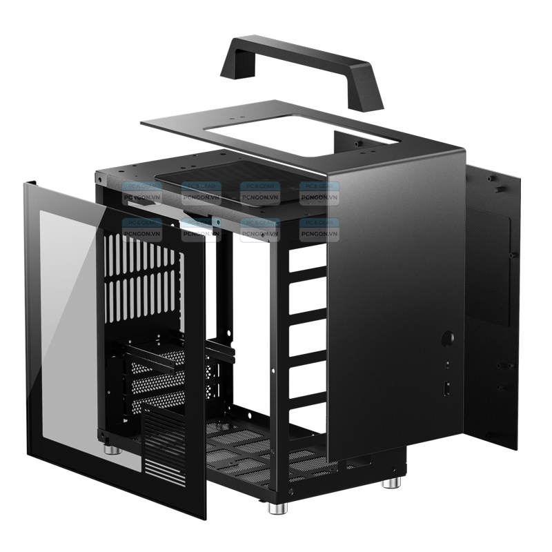 Vỏ Case Máy Tính Mini Itx Jonsbo T8 Plus Black 12