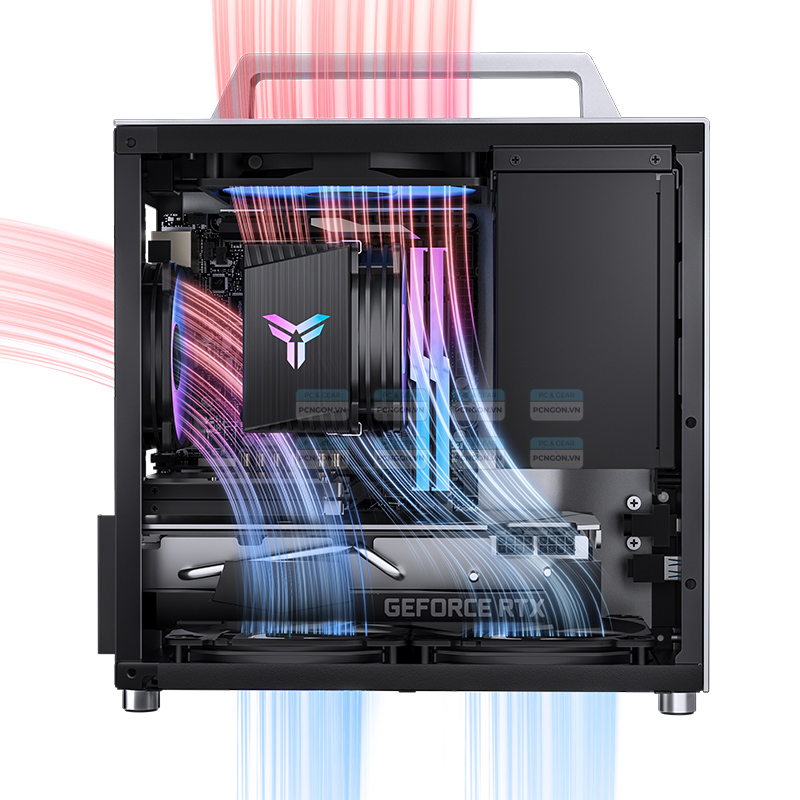 Vỏ Case Máy Tính Mini Itx Jonsbo T8 Plus Silver 12