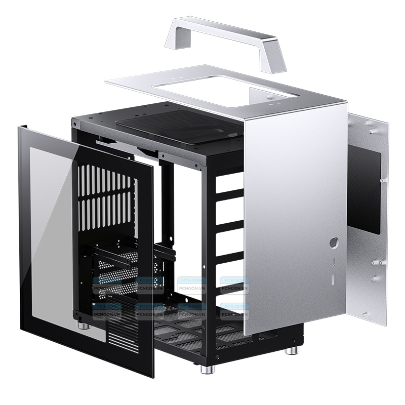 Vỏ Case Máy Tính Mini Itx Jonsbo T8 Plus Silver 14