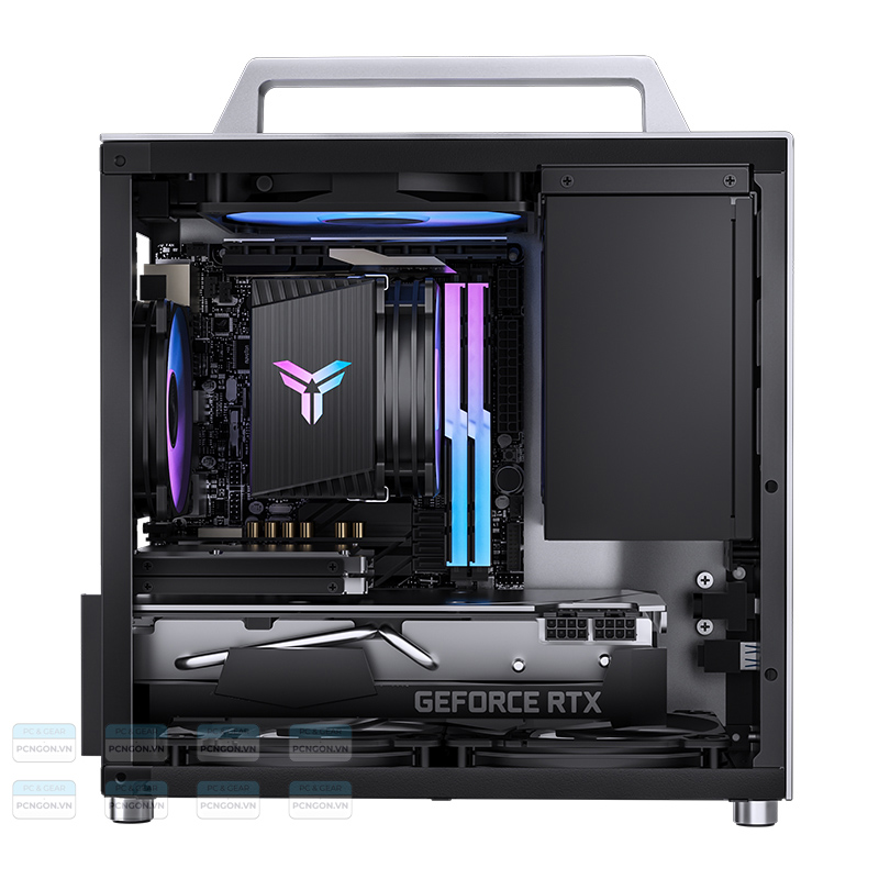 Vỏ Case Máy Tính Mini Itx Jonsbo T8 Plus Silver 2