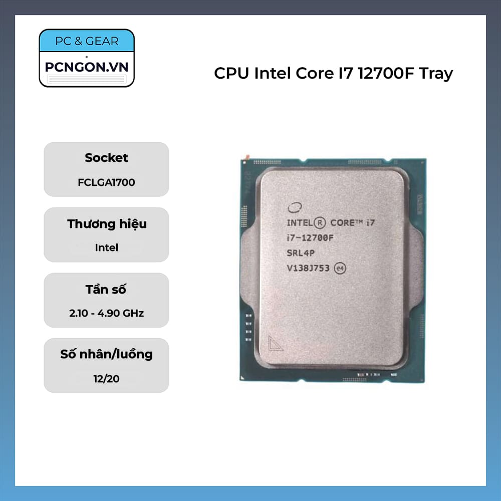 CPU Intel Core i7 12700F Tray