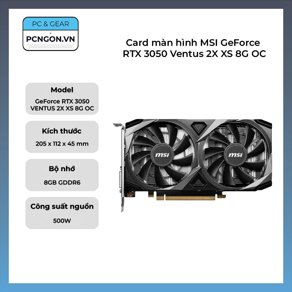 Card màn hình MSI Ventus 2X XS 8G OC