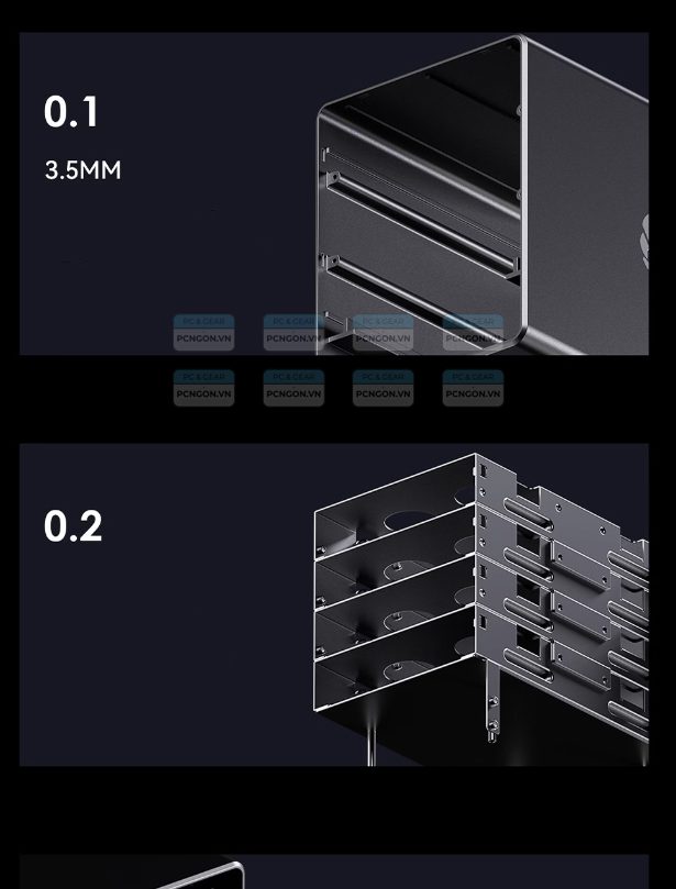 Máy Tính Mini Pc Aoostar Wtr Pro 4 Bay 88tb Nas (barebone) 5