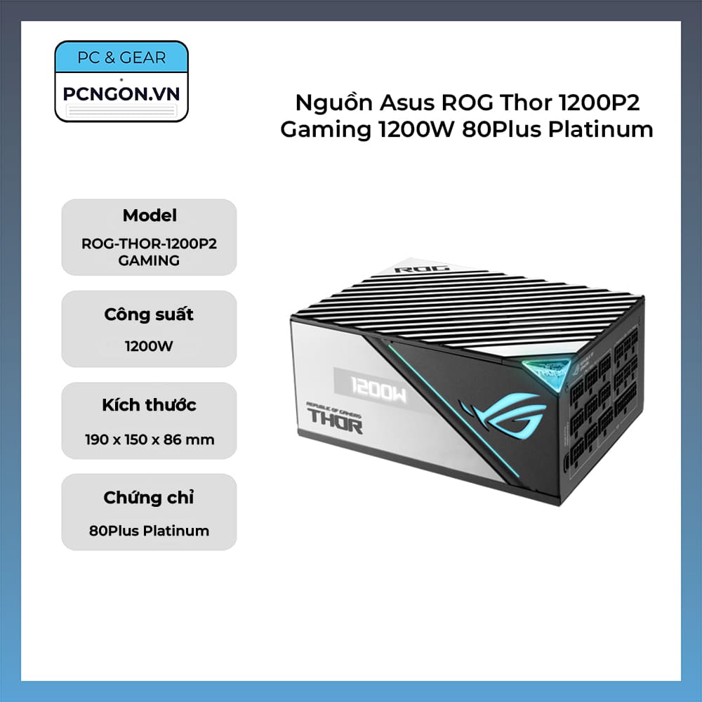 Nguồn Asus ROG Thor 1200P2 Gaming