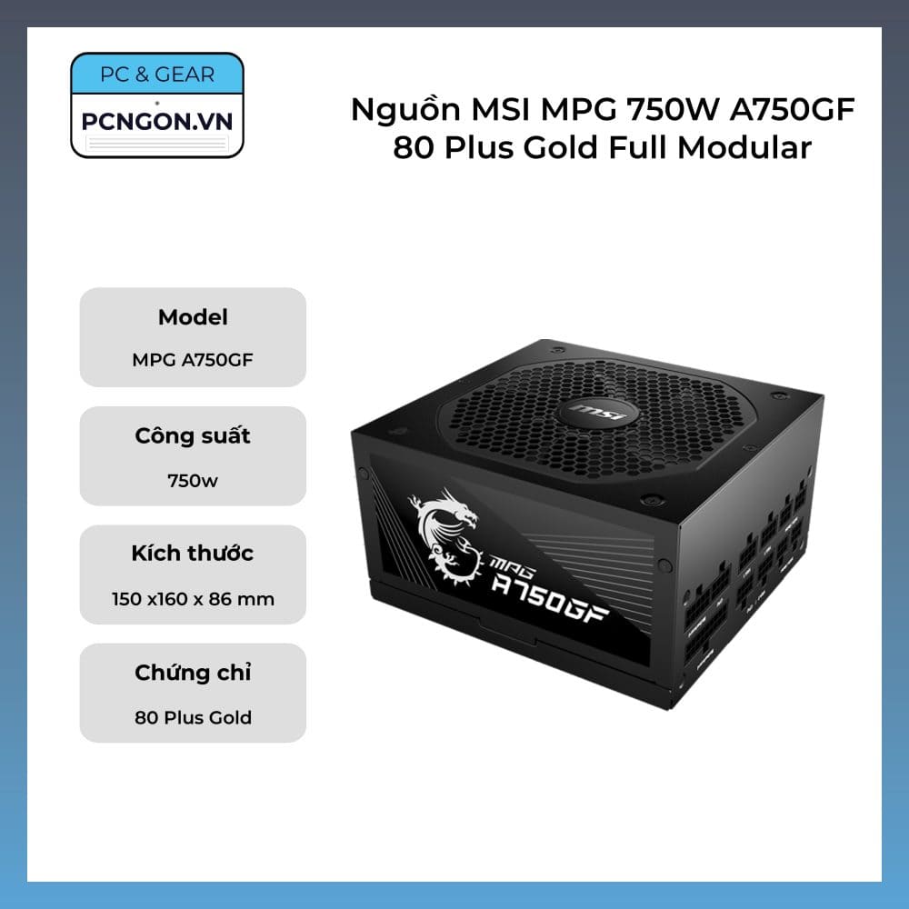 Nguồn MSI MPG 750W A750GF