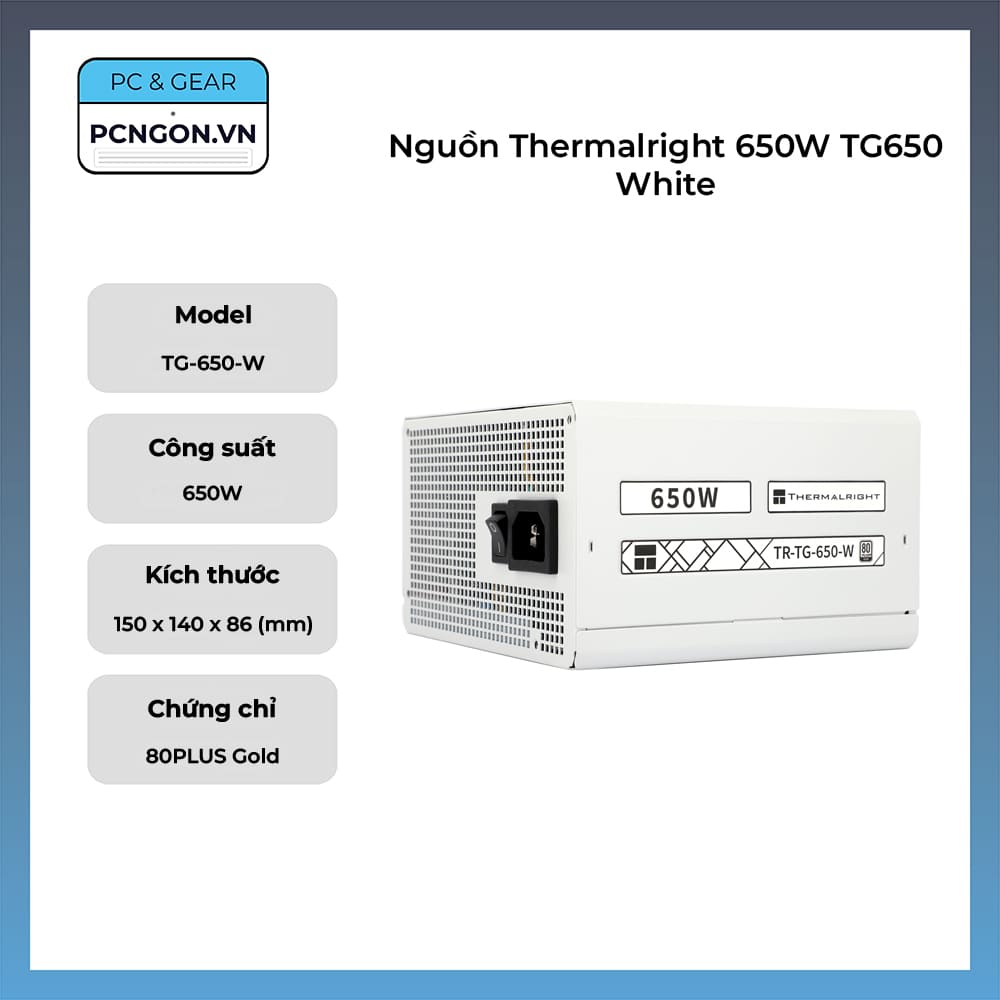 Nguồn Thermalright 650W TG650 White