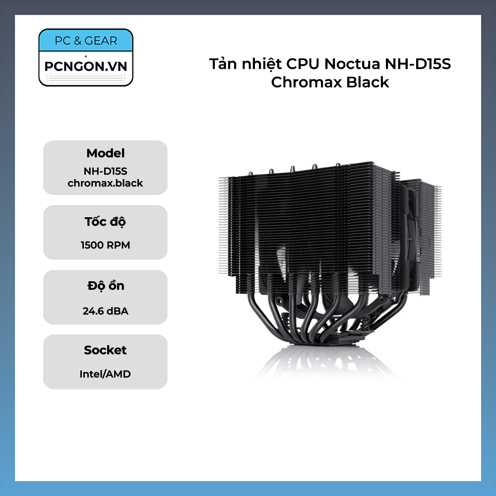 Tản Nhiệt Cpu Noctua Nh-d15s Chromax Black